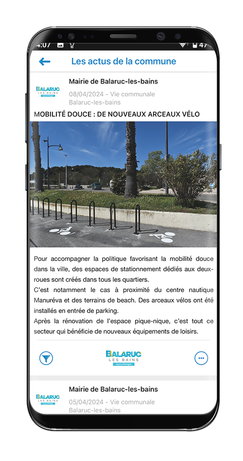 Mockup Android avec notre application